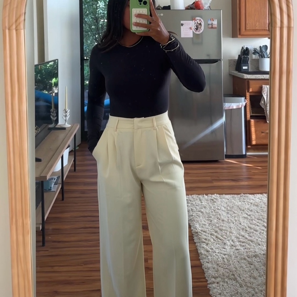 White Amazon trousers